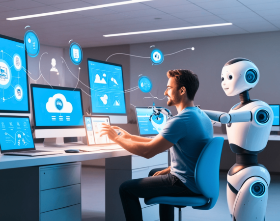 Imagem destacando o conceito do ChatGPT, uma ferramenta de inteligência artificial que pode transformar a produtividade, automatizar tarefas e até gerar novas oportunidades de negócios. O ChatGPT é ideal para criar conteúdos, otimizar estratégias de marketing, estudar de maneira mais eficiente, e aumentar a rentabilidade de empreendedores. Ele utiliza redes neurais avançadas para gerar respostas relevantes e contextuais sobre uma ampla gama de tópicos." Este texto alternativo descreve claramente a função e os benefícios do ChatGPT, incorporando palavras-chave relevantes para SEO, como "ChatGPT", "inteligência artificial", "produtividade", "automatizar tarefas", "marketing", "gerar negócios" e "conteúdos